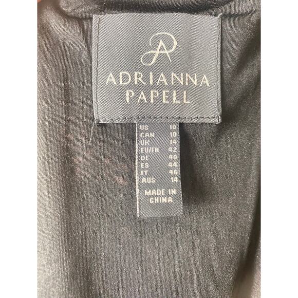 ADRIANNA PAPELL DRESS FAIRY COCKTAIL PARTY WHIMSIGOTH BLACK FLORAL EMBROIDERED - Picture 3 of 14